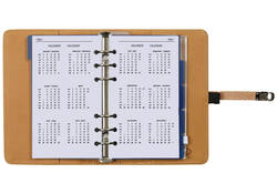 Organizer Kalpa Personal inclusief agenda 2025-2026 7dagen/2pagina's slangenprint bruin