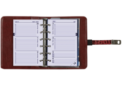 Organizer Kalpa Pocket inclusief agenda 2024-2025 7dagen/2pagina's croco mulberry