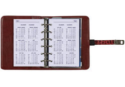 Organizer Kalpa Pocket inclusief agenda 2024-2025 7dagen/2pagina's croco mulberry