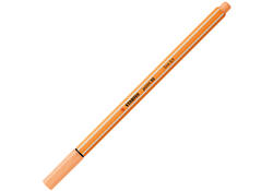 Fineliner STABILO point 88/25 fijn pastel oranje