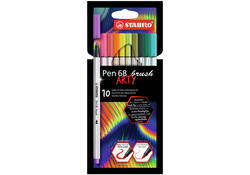 Brushstift STABILO Pen 568/10 Arty assorti set à 10 stuks