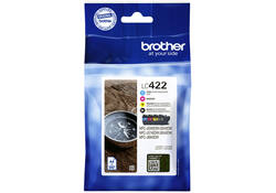 Inktcartridge Brother LC-422VAL zwart 3 kleuren