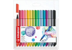 Viltstift STABILO pointMax 488/15 medium assorti etui à 15 stuks