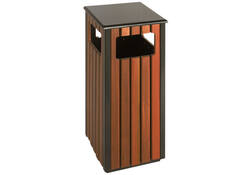 Afvalbak Vepa Bins voor buiten 36l zwart/houtlook