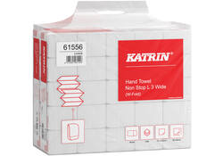 Handdoek Katrin W-vouw 3-laags wit 320x240mm