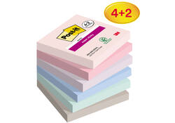 Memoblok Post-it 654 Super Sticky 76x76mm 4+2 gratis Soulful