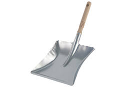 Stofblik Cleaninq verzinkt houten steel 23x21 cm