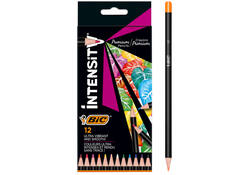 Kleurpotloden Bic Intensity Premium assorti etui à 12 stuks
