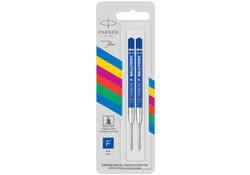 Balpenvulling Parker Economic fijn blauw blister à 2 stuks