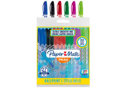 Balpen Paper Mate Inkjoy 100 Wrap set à 6 kleuren 27 stuks