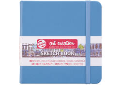 Schetsboek Talens Art Creation blauw 12x12cm 140gr 80vel