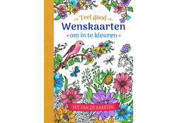 Wenskaarten Deltas Feel good om in te kleuren 20 stuks
