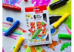 Plakkaatverf sticks Bruynzeel Basic 6 kleuren