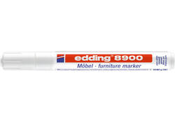 Viltstift edding 8900 meubel rond 1.5-2mm spierwit blister à 1 stuk