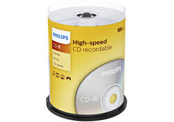 CD-R Philips 80Min 700MB 52x SP (100)
