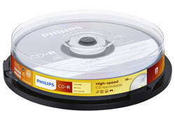 CD-R Philips 80Min 700MB 52x SP (10)