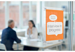 Infobord Nobo Premium Plus A3 acryl wand verplaatsbaar