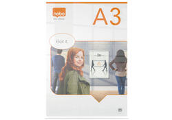Infobord Nobo Premium Plus A3 acryl vrijstaand