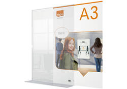 Infobord Nobo Premium Plus A3 acryl vrijstaand