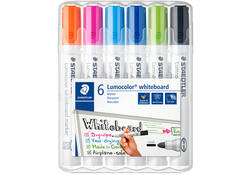 Viltstift Staedtler Lumocolor 351 whiteboard set à 6 stuks assorti