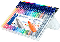 Viltstift en fineliner Staedtler Triplus 323 en 334 assorti