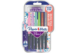 Viltstift Sharpie en Paper Mate Flair metallic assorti