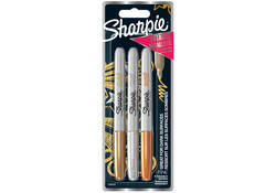 Viltstift Sharpie en Paper Mate Flair metallic assorti