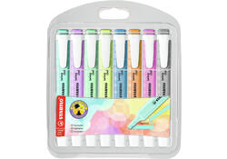 Markeerstift STABILO Swing cool 275/8 pastel assorti etui à 8 stuks