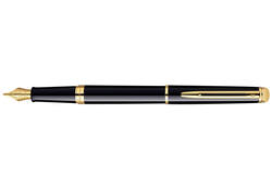 Vulpen Waterman Hémisphère black lacquer GT medium
