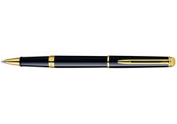 Rollerpen Waterman Hémisphère black lacquer GT fijn