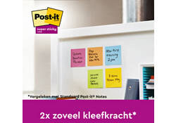 Memoblok Post-it 654 Super Sticky 76x76mm Playful