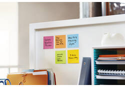 Memoblok Post-it 654 Super Sticky 76x76mm roze