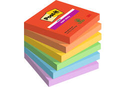 Memoblok Post-it 654 Super Sticky 76x76mm Playful