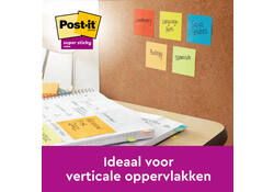 Memoblok Post-it 654 Super Sticky 76x76mm Playful