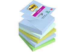 Memoblok Post-it Z-Notes R330 Super Sticky 76x76mm Oasis