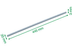 Mesgeleider voor rolsnijmachine Leitz Precision Office A4+ 2 stuks