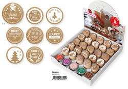 Stempels en stempelkussen Woodies Christmas
