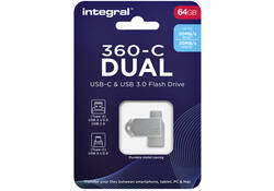USB-stick Integral 3.0 USB-360-C Dual 64GB
