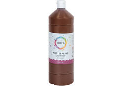 Plakkaatverf Qrea donkerbruin 1000ml