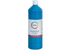 Plakkaatverf Qrea blauw 1000ml