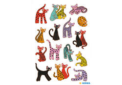 Etiket HERMA 3337 abstracte katten
