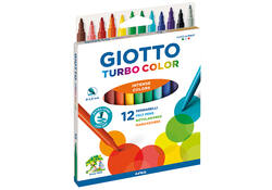Viltstift Giotto Turbo Color assorti 12 stuks