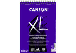 Tekenblok Canson XL Fluid Mixed Media A4 30vel 250gr