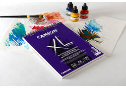 Tekenblok Canson XL Fluid Mixed Media A4 30vel 250gr