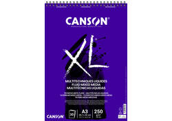 Tekenblok Canson XL Fluid Mixed Media A3 30vel 250gr