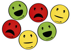 Magneet Legamaster emoticon 50mm assorti 6 stuks