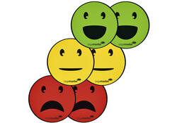 Magneet Legamaster emoticon 50mm assorti 6 stuks