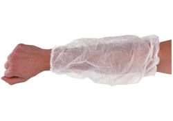 Mouwovertrek CMT 20x40cm 20mu LDPE wit