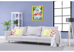 Schilderen op nummers CreArt Flamingo Love