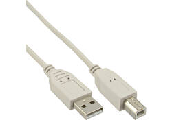 Kabel InLine USB-A USB-B 2.0 M 1.8 meter beige